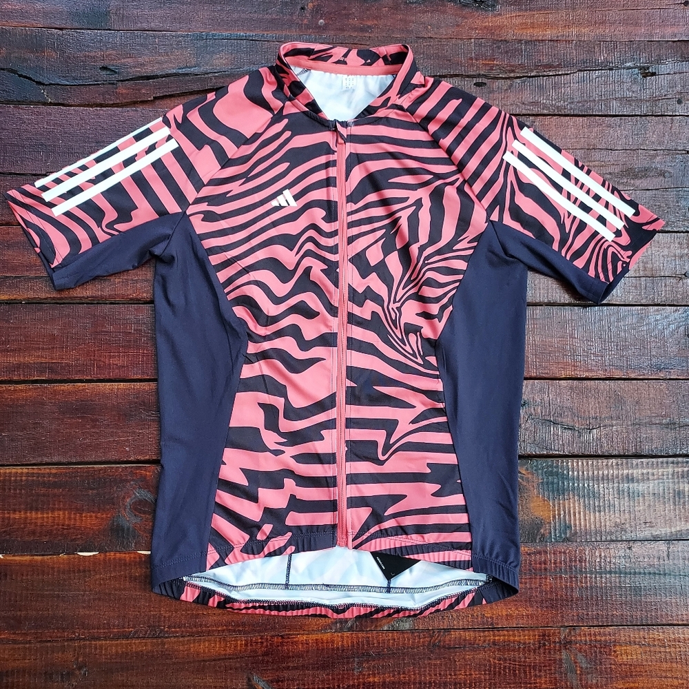 Adidas Essentials 3-Stripes Fast Zebra Cycling Jersey NWT Size M $120